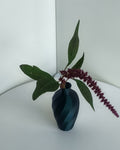 Kleine Tischvase Reagenzglas Galaxy mit Blume