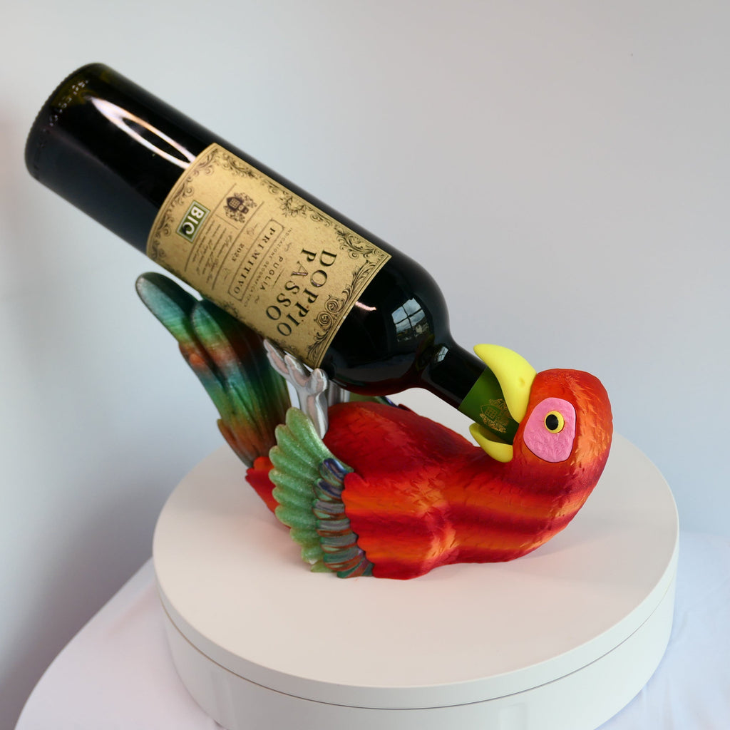 Papagei Flaschenhalter – dekorativ & funktional Variante: Tropical