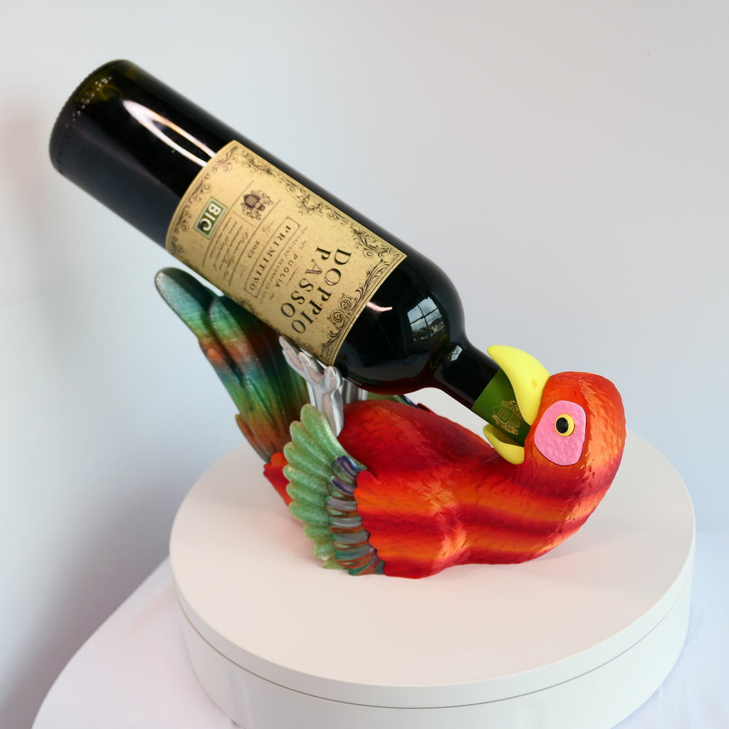 Papagei Flaschenhalter – dekorativ & funktional Variante: Tropical