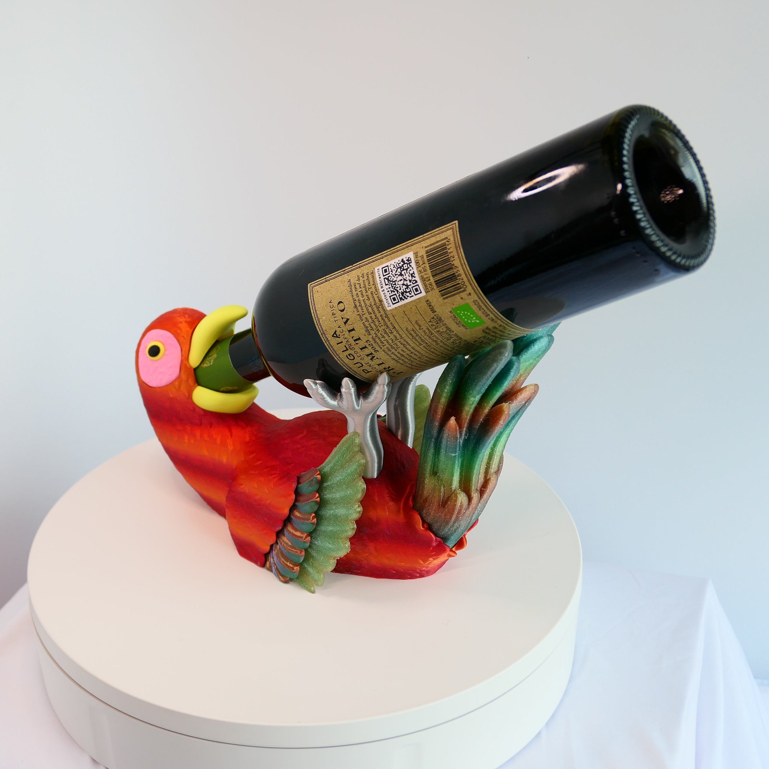 Papagei Flaschenhalter – dekorativ & funktional Variante: Tropical