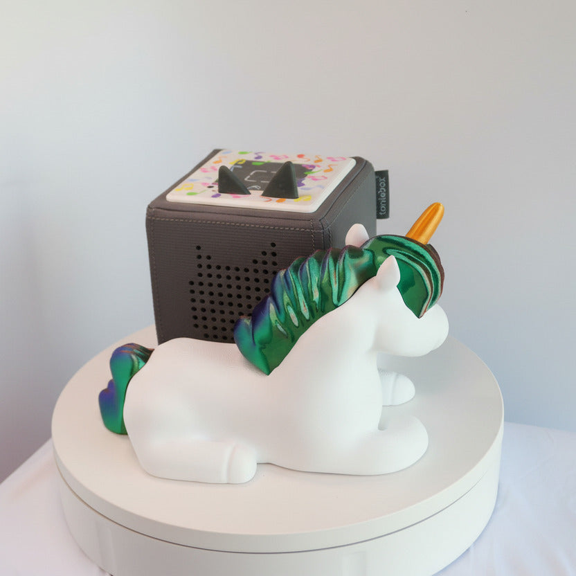 🦄 Toniebox Halterung „Sleeping Unicorn“ TriColor (Ohne Toniebox)
