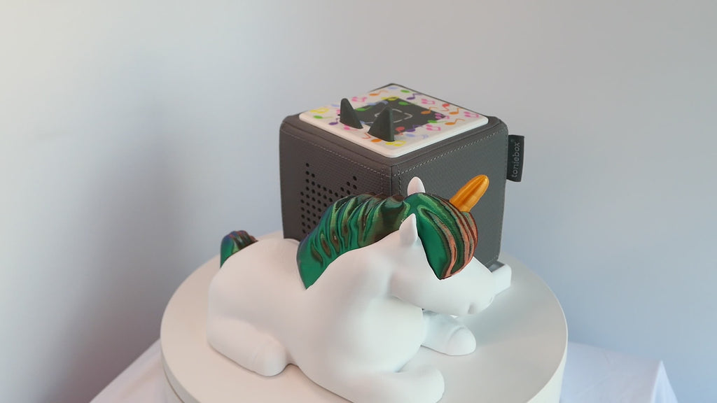 🦄 Toniebox Halterung „Sleeping Unicorn“ TriColor (Ohne Toniebox)
